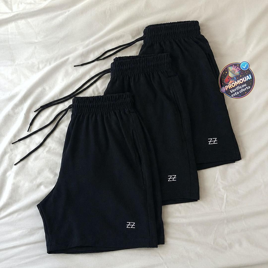 Kit 3 Bermudas Premium Luzzoo