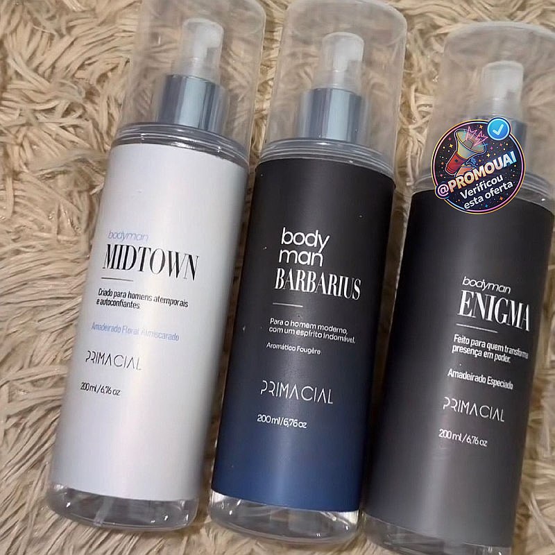Kit Body Splash Barbarius + Enigma + Midtown 200ml