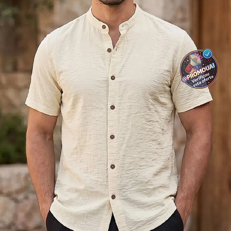 Camisa Gola Padre Manga Curta (P ao GG)