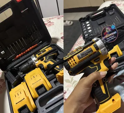 Parafusadeira e Furadeira sem Fio 48V com 2 Baterias