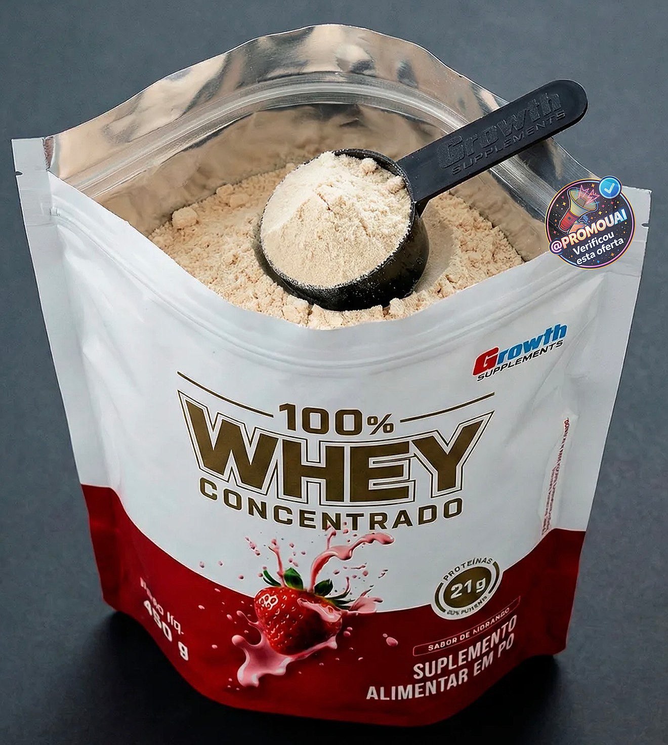 100% Whey Concentrado 450g