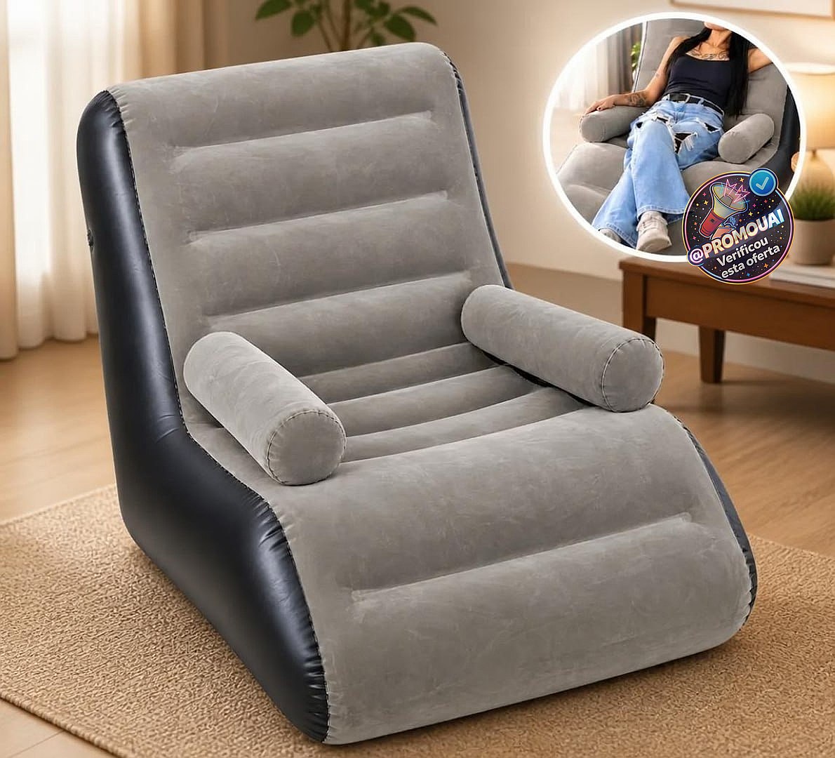Sofa Poltrona Ultra Lounge Inflavel Para Diversos Ambientes