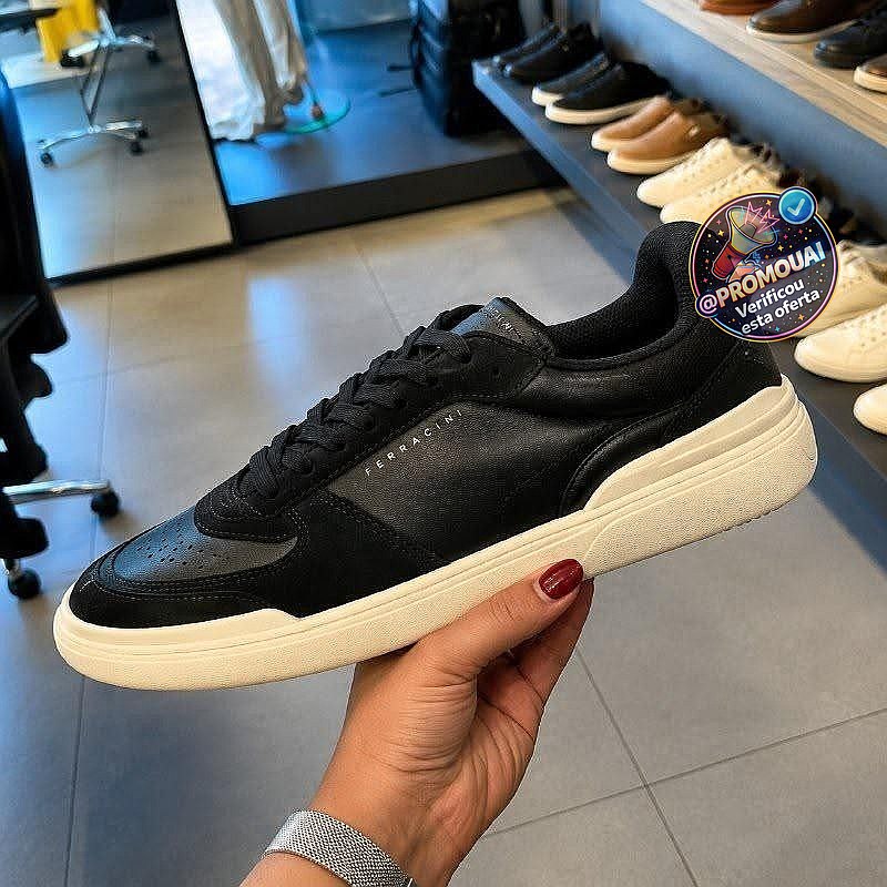 Tênis Reserva Go Horizon Social Casual Elegante Trabalho Preto (39 e 40)