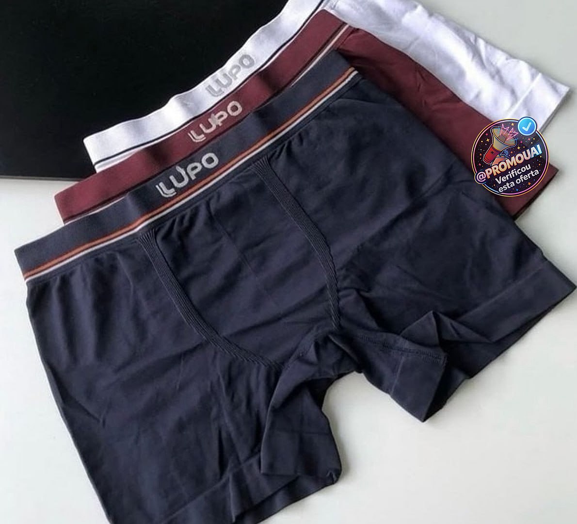 Kit 6 Cuecas Boxer Lupo Sem Costura