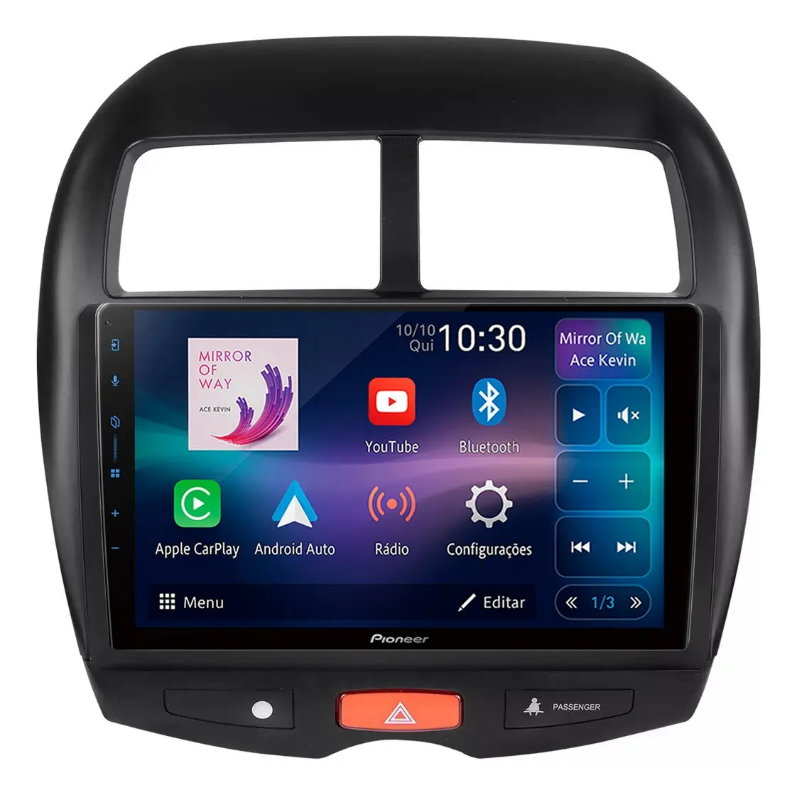 Central Multimídia Pioneer ASX 9P CarPlay Android Auto Preto