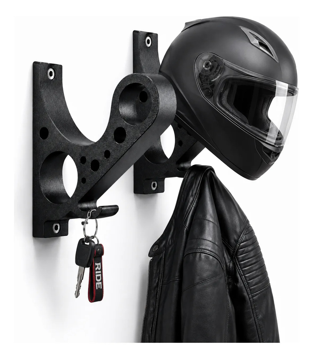 Kit 02 Suportes para Pendurar Capacete na Parede