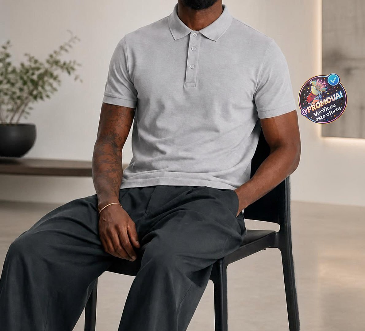 Kit 3 Camisas Polo Tech em Malha Fria