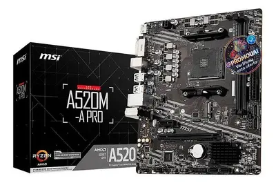 Placa-mãe MSI A520m-a Pro Am4 Matx DDR4