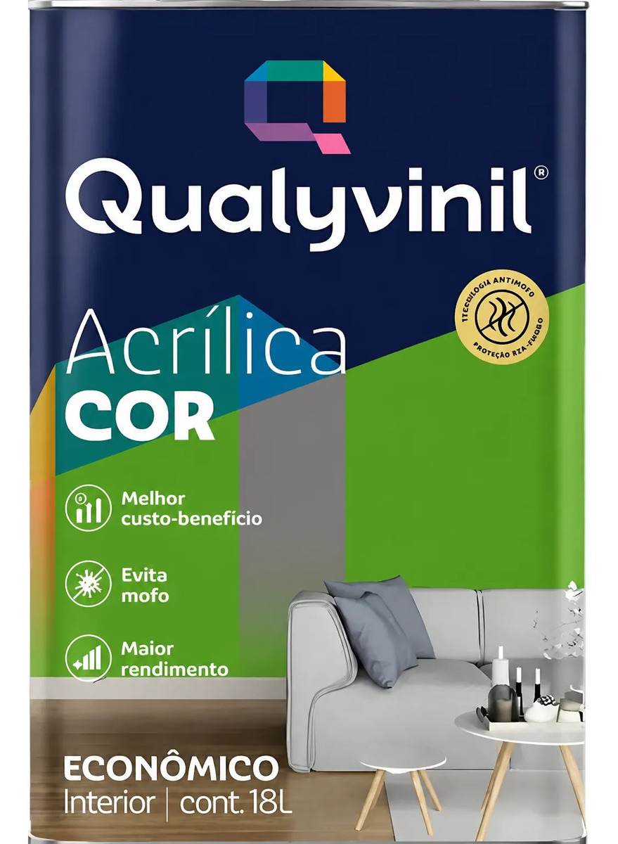Tinta Antimofo Acrílica Econômica Qualyvinil