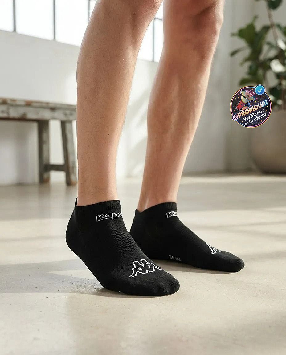 Kit 9 Pares Meias Kappa Sapatilha Soquete