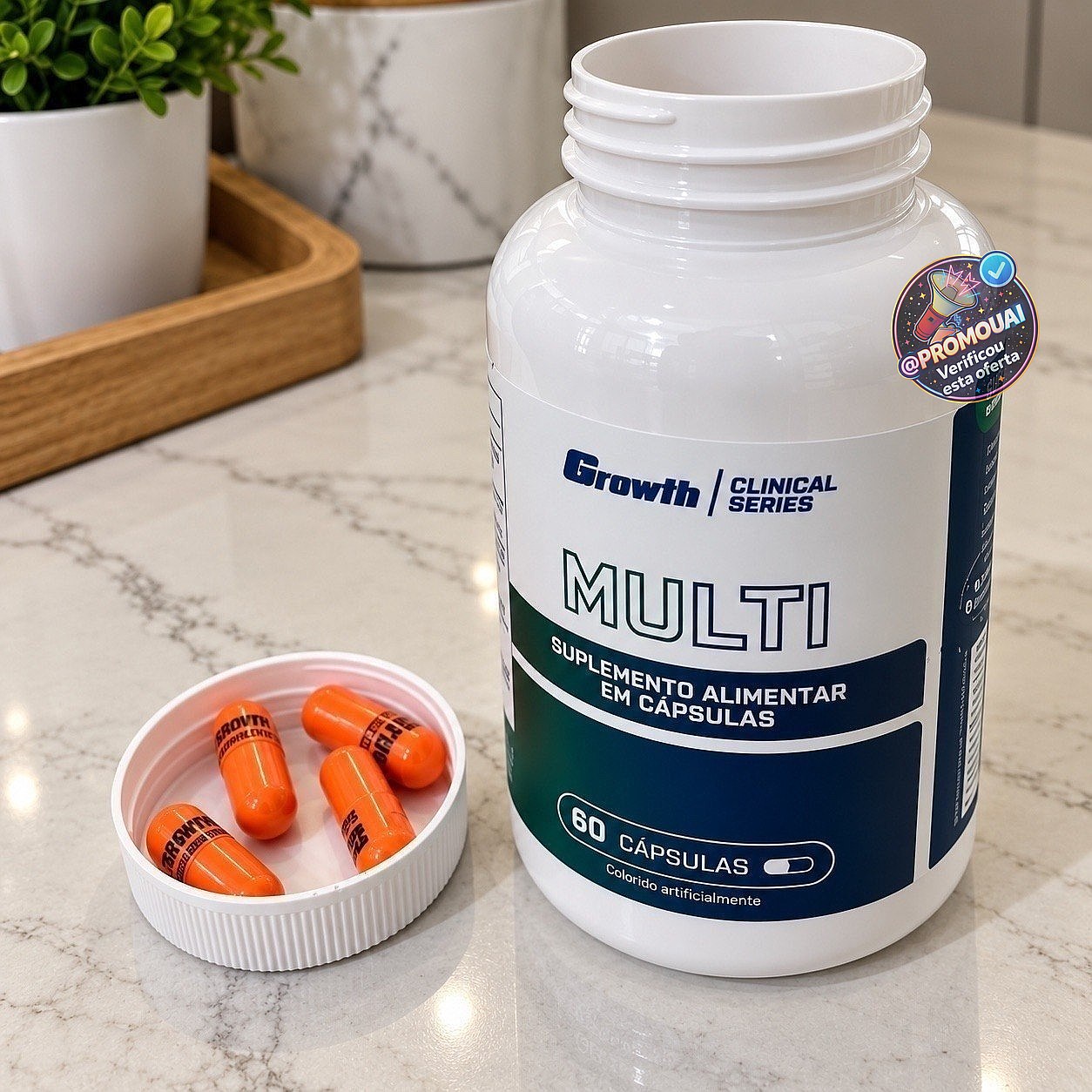 Multivitamínico Growth 60 Cápsulas