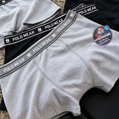 Kit com 4 Cuecas Algodão Polo Wear