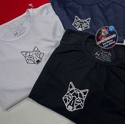 Kit 3 Camisetas Masculina Dry Alpha MACHO Geométrico