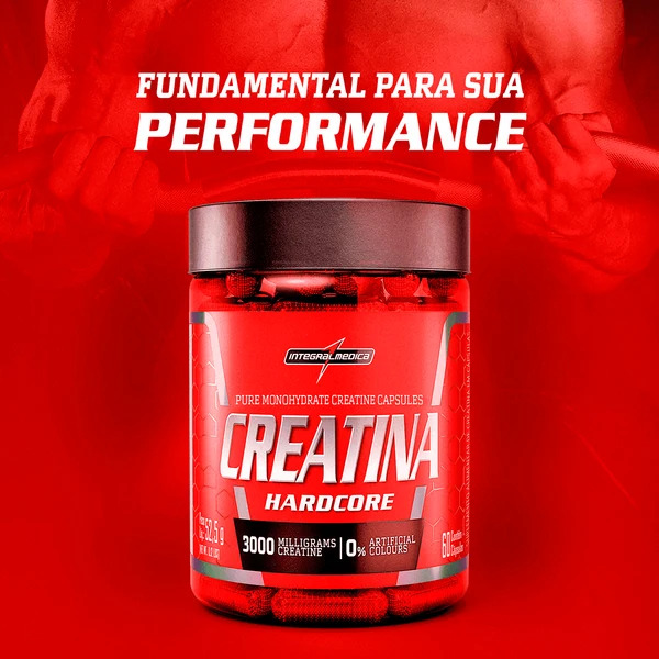 Creatina 100% Pura 60 Cápsulas Integralmédica