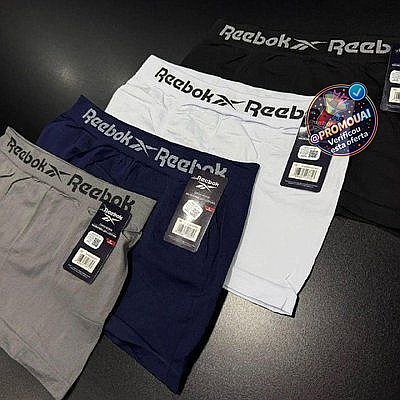Kit 6 Cuecas Boxer Box Classic Microfibra Original Reebok