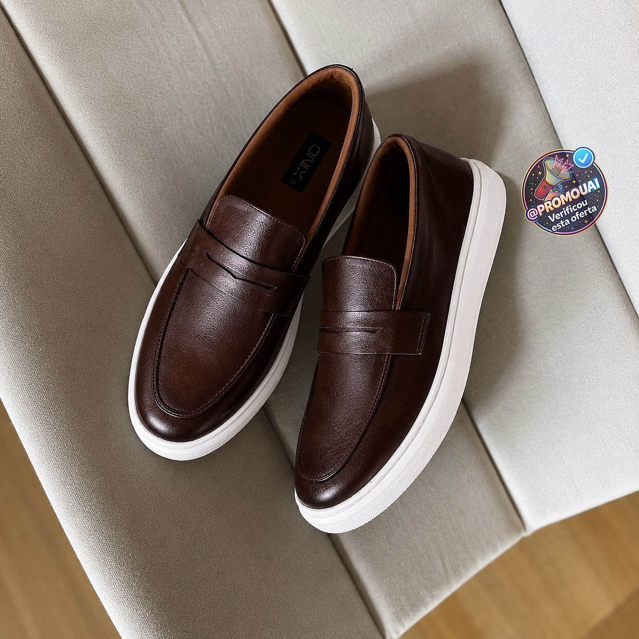 Sapato Loafer Masculino Mocassim Couro Casual Comfort Luxo