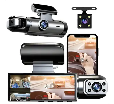 Camera Automotiva Dvr Hd Wifi Lent Infravermelho Dupla Re