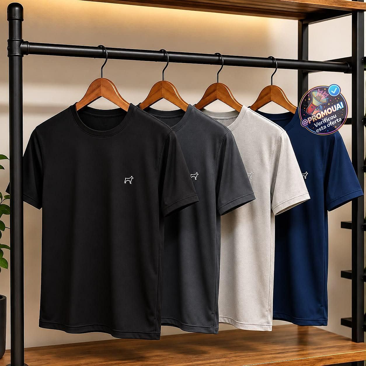 Kit 4 Camiseta Dry Fit Parvori