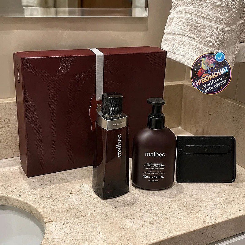 Kit Presente Malbec Tradicional Masculino O Boticario Classico Original