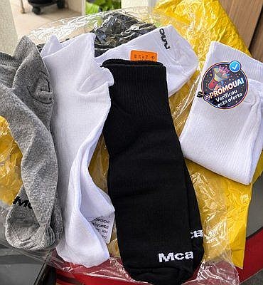 Kit 10 Pares Meia Soquete Cano Baixo Curto Algodão Mash (34 ao 44)